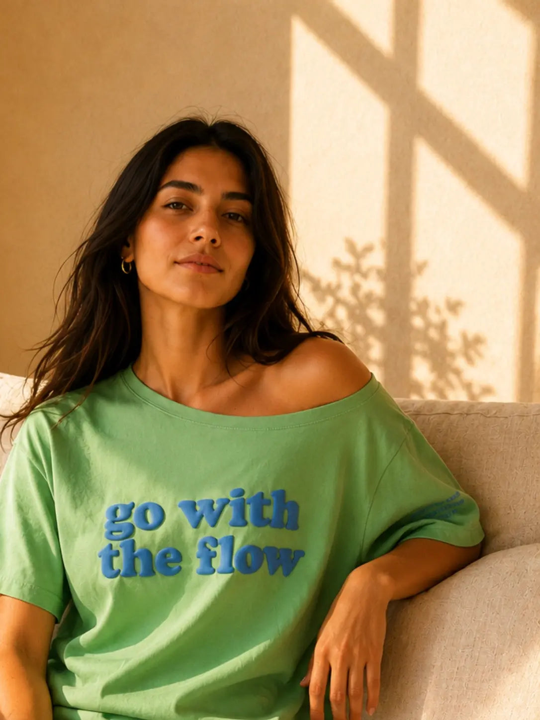 Go With the Flow Slash T-shirt Aqua
