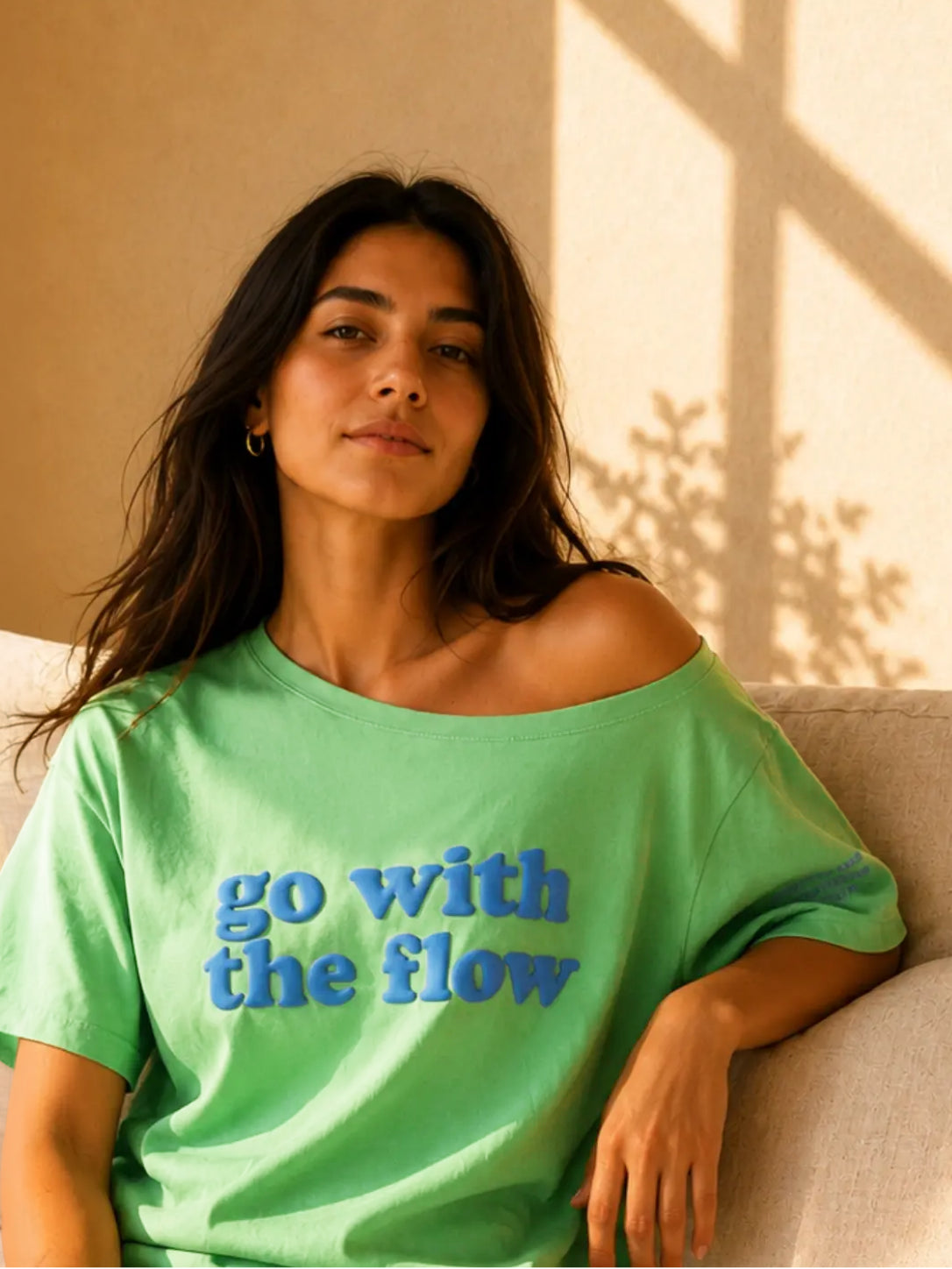 Go With the Flow Slash T-shirt Aqua