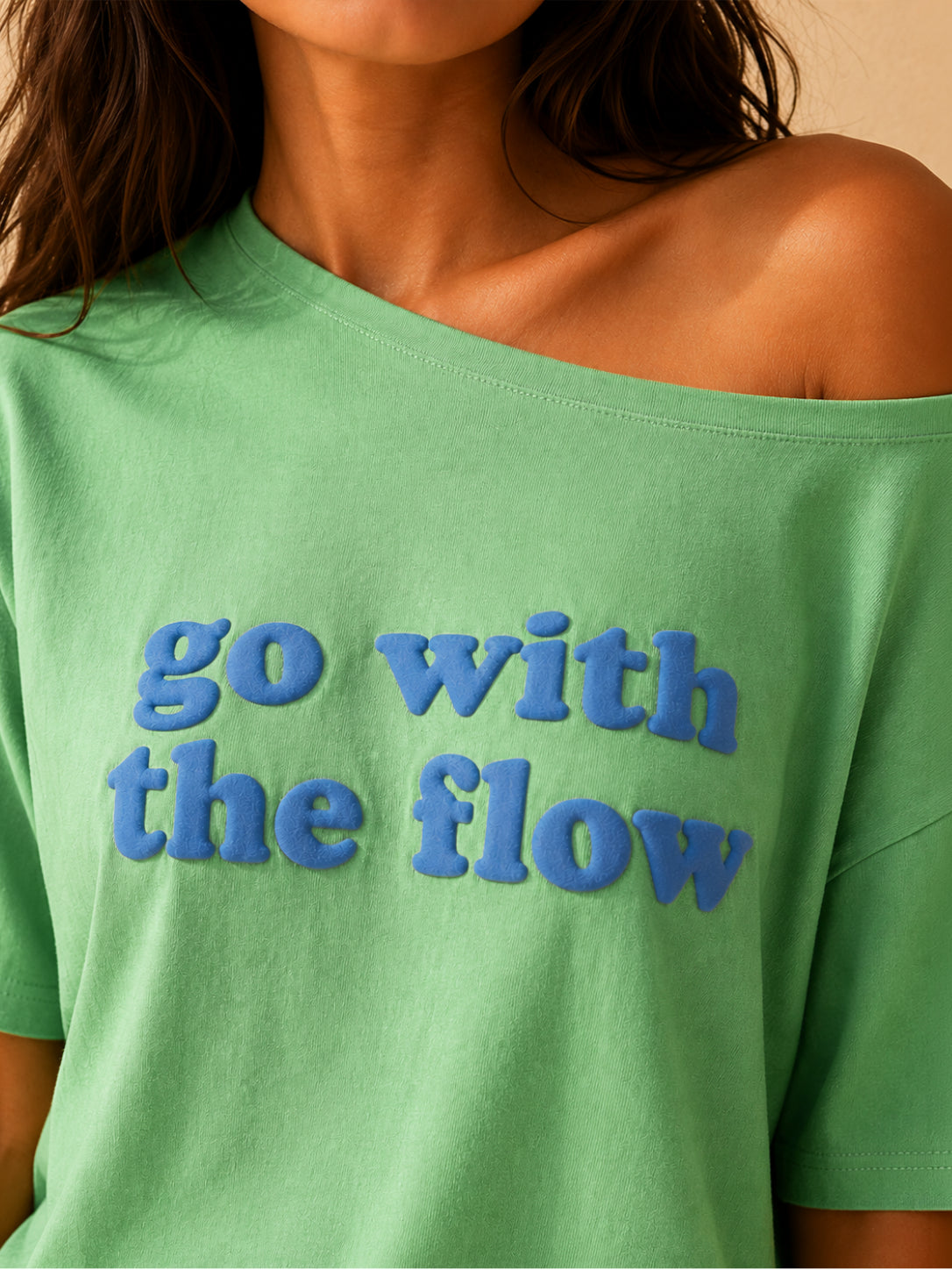 Go With the Flow Slash T-shirt Aqua