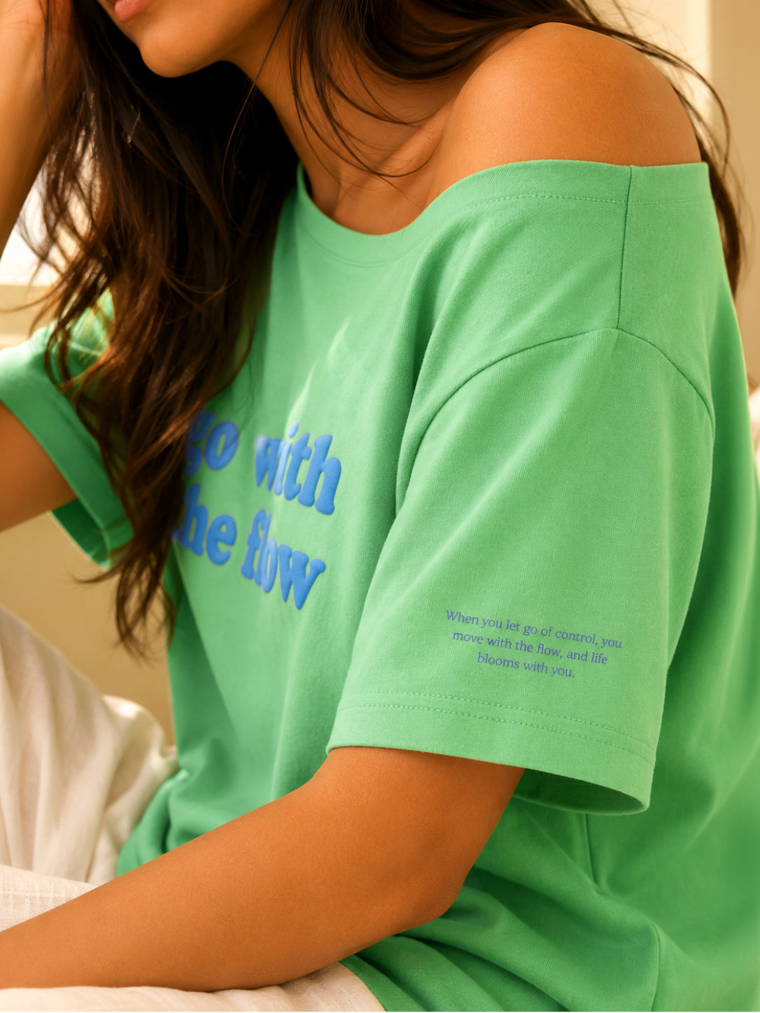 Go With the Flow Slash T-shirt Aqua