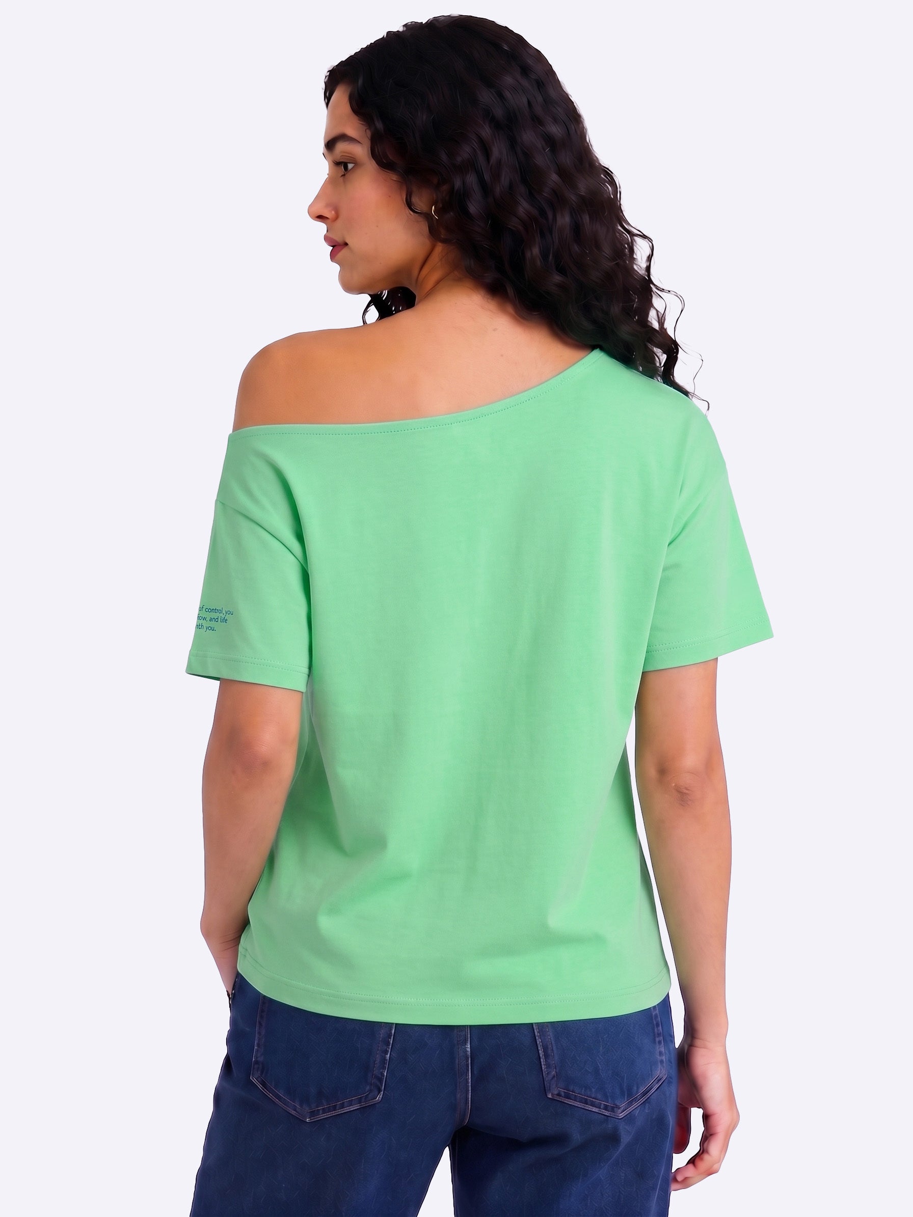 Go With the Flow Slash T-shirt Aqua