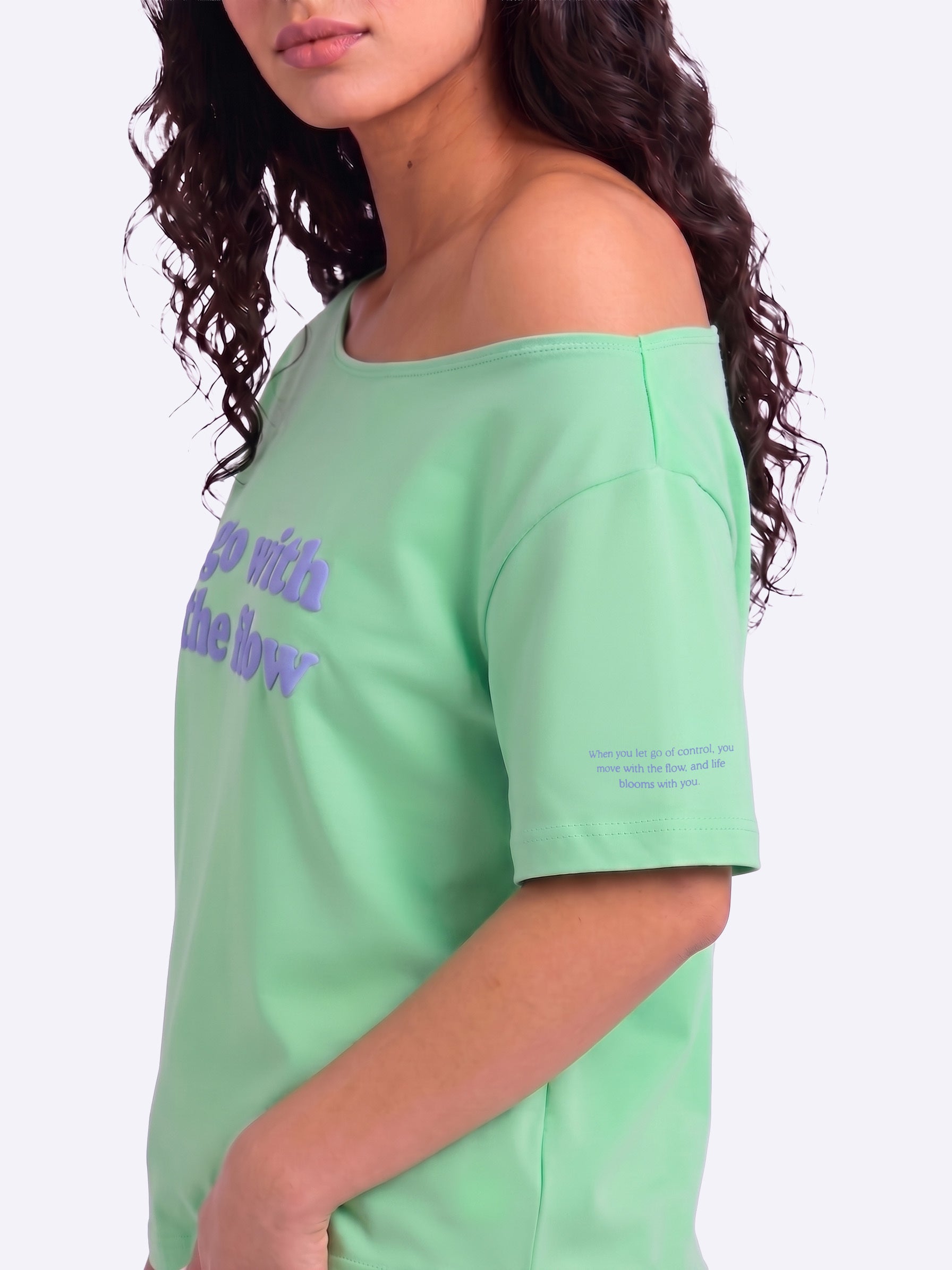 Go With the Flow Slash T-shirt Aqua