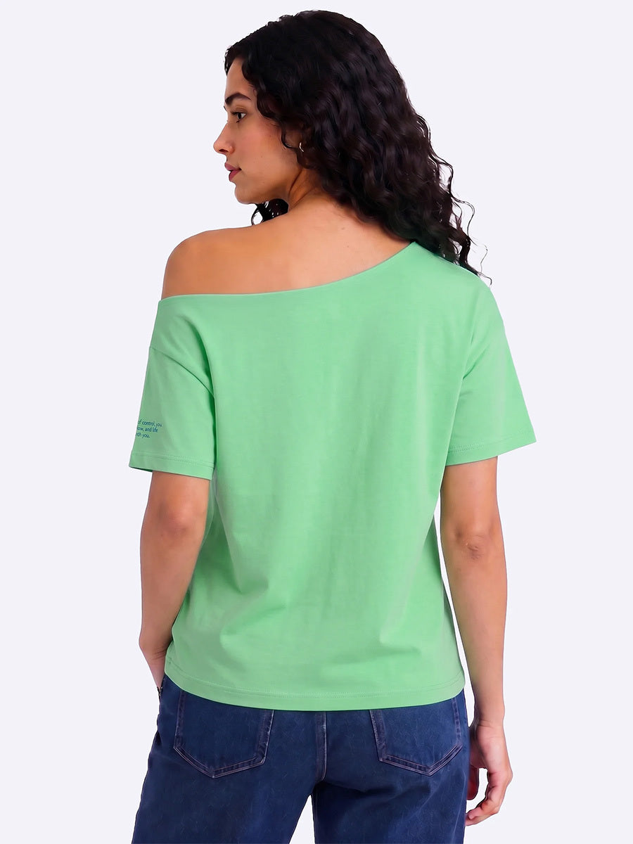 Go With the Flow Slash T-shirt Aqua