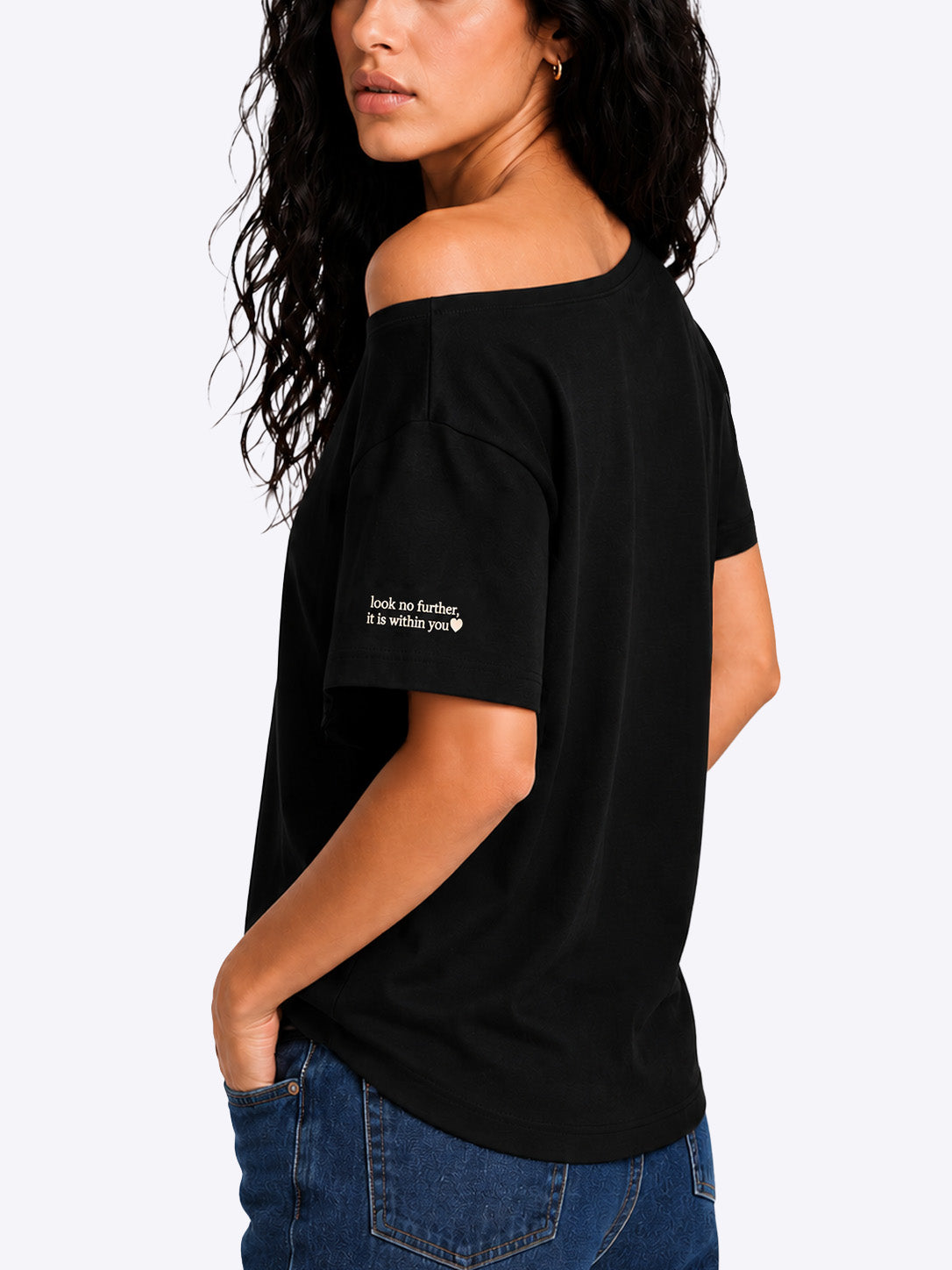 Happiness Slash T-shirt Black