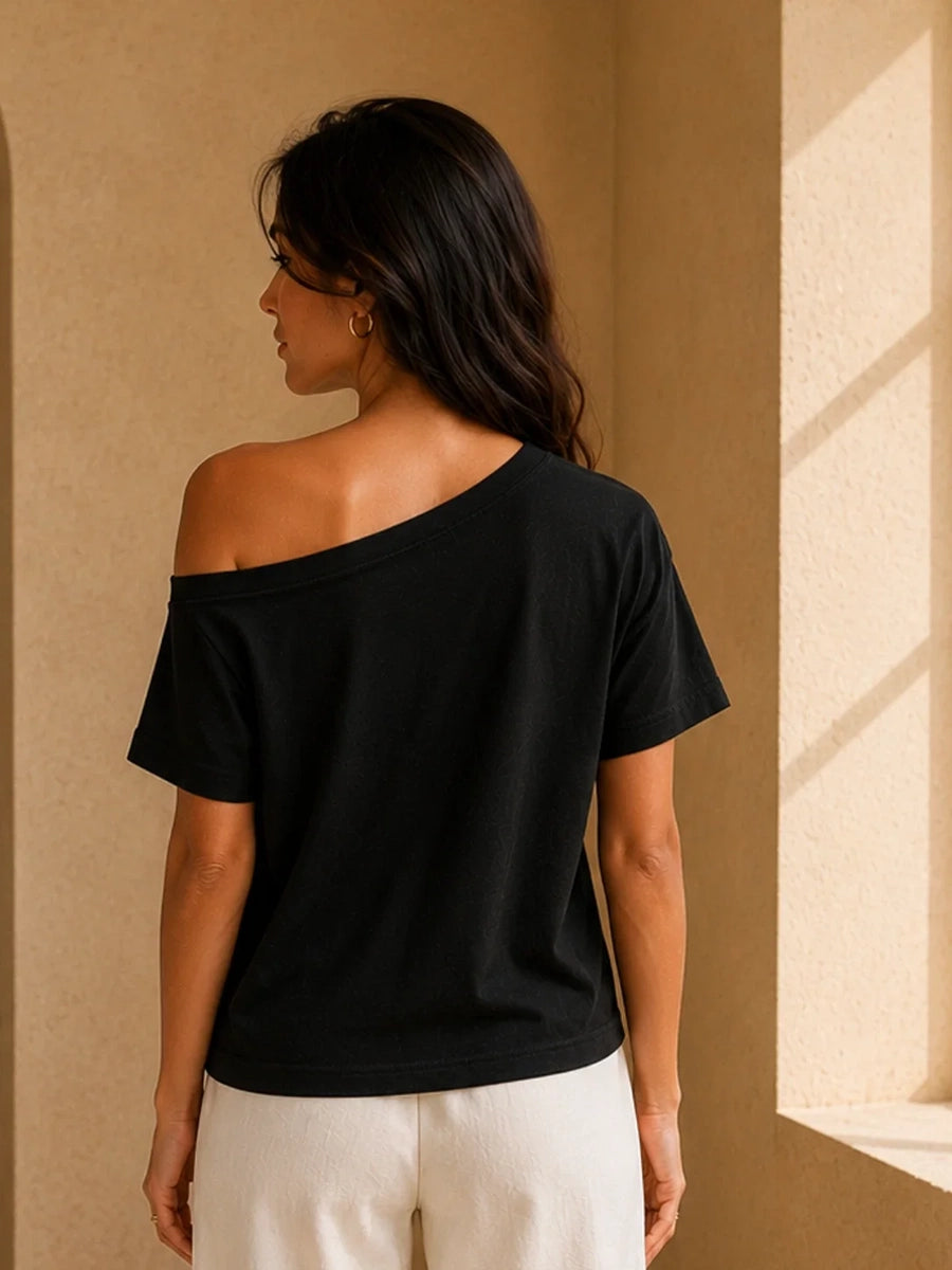 Happiness Slash T-shirt Black