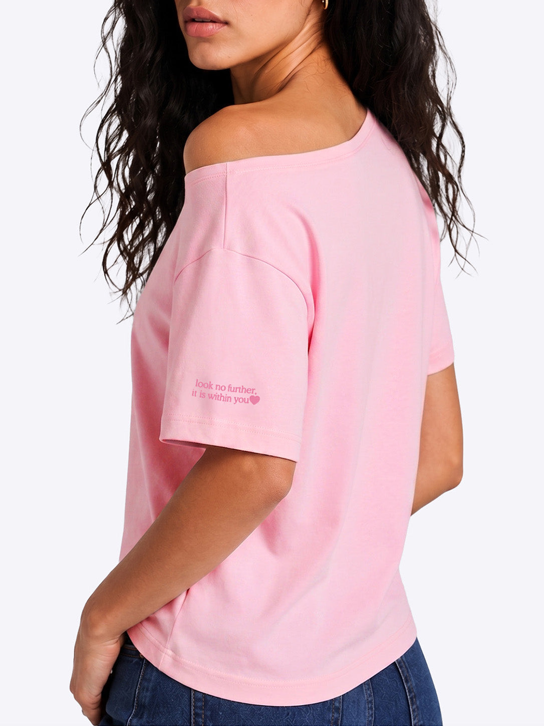 Happiness Slash T-shirt Pink