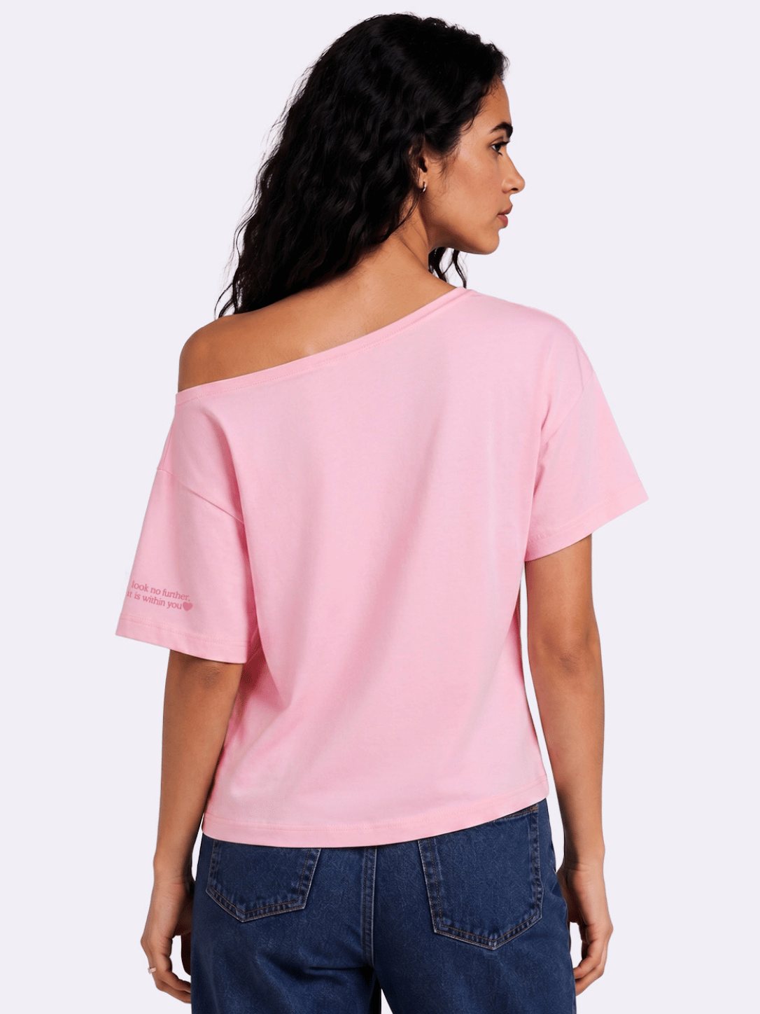Happiness Slash T-shirt Pink
