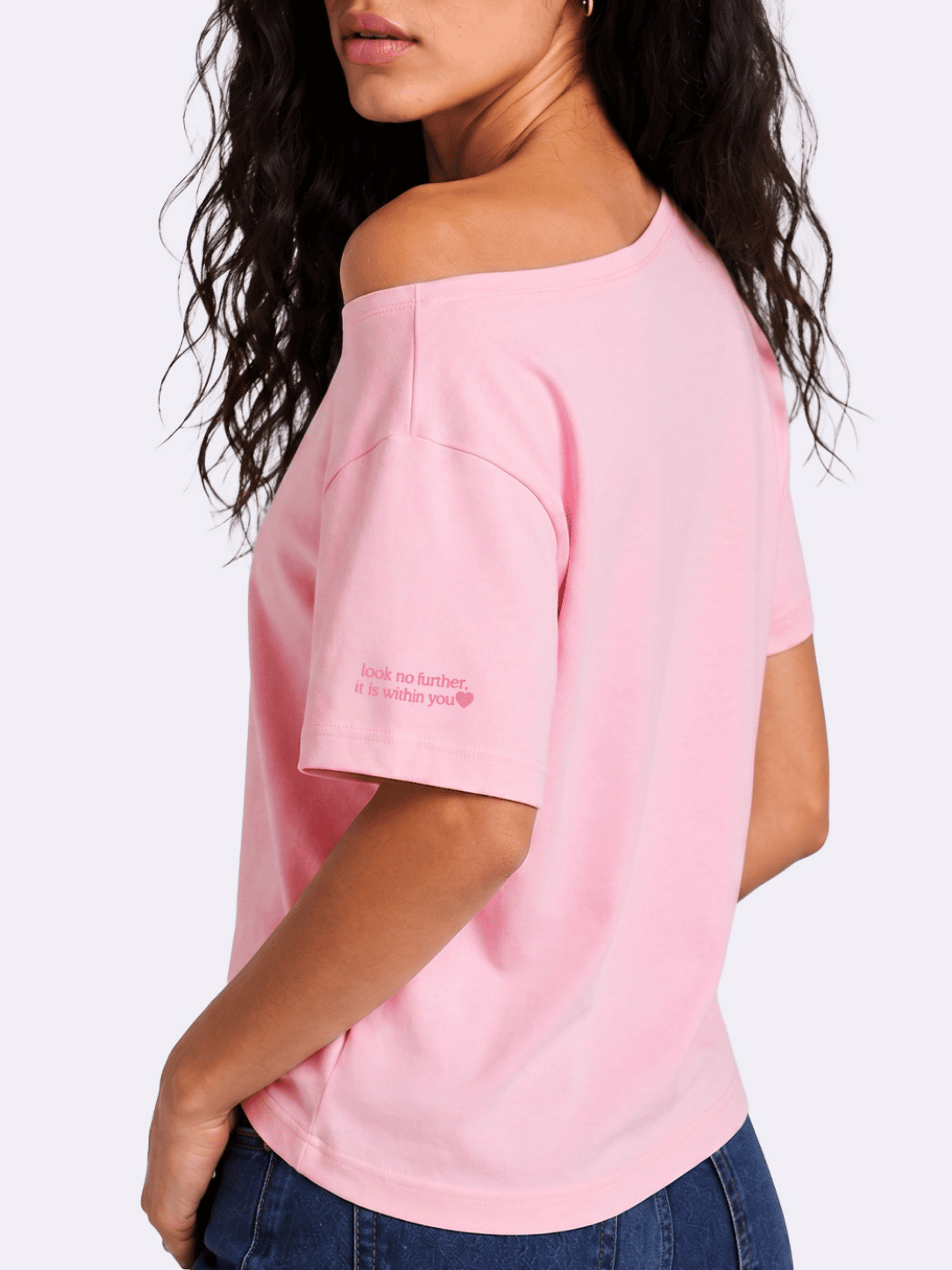 Happiness Slash T-shirt Pink