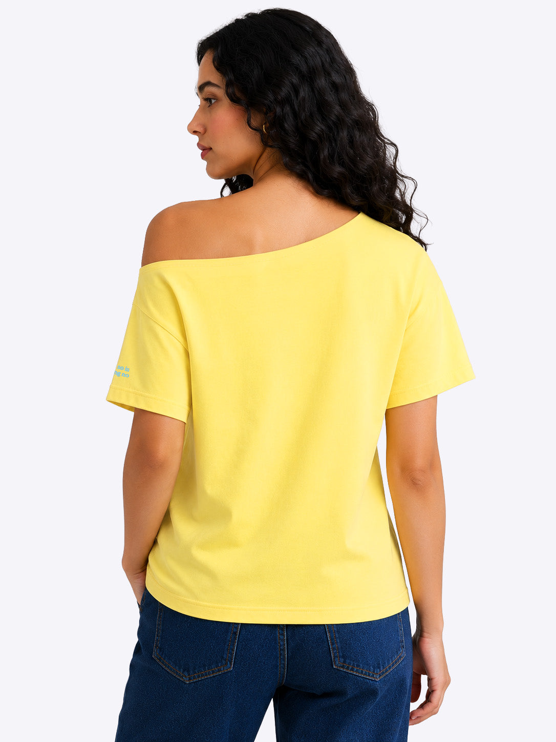 Kindness is Cool Slash T-shirt Yellow