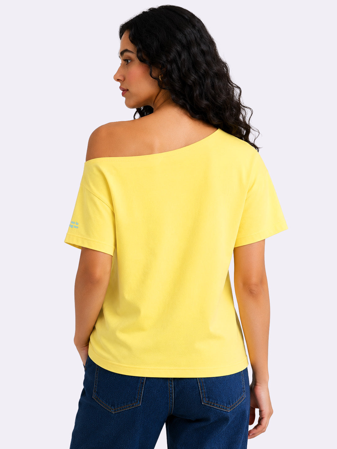 Kindness is Cool Slash T-shirt Yellow