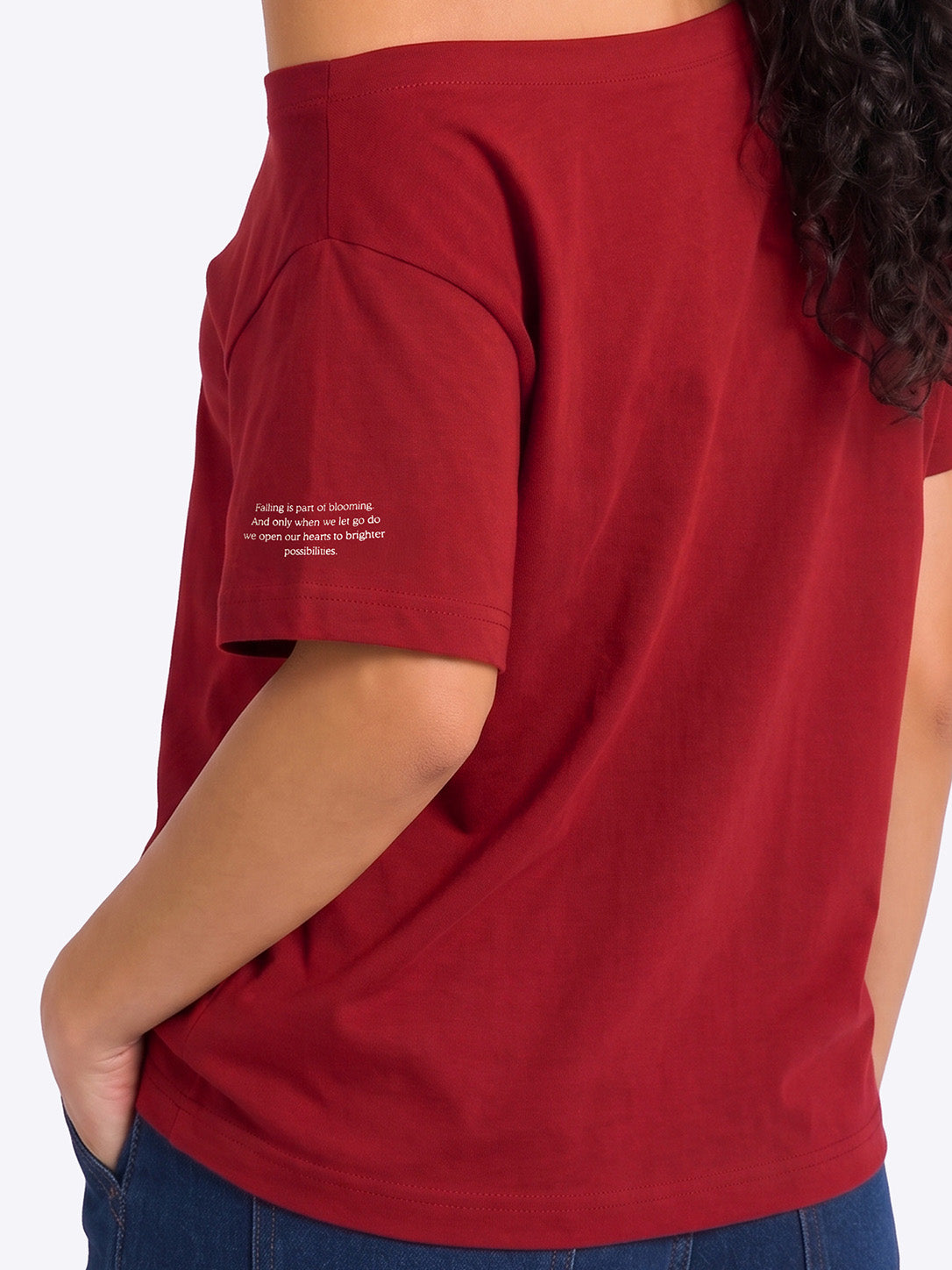 Let it Go Slash T-Shirt Maroon