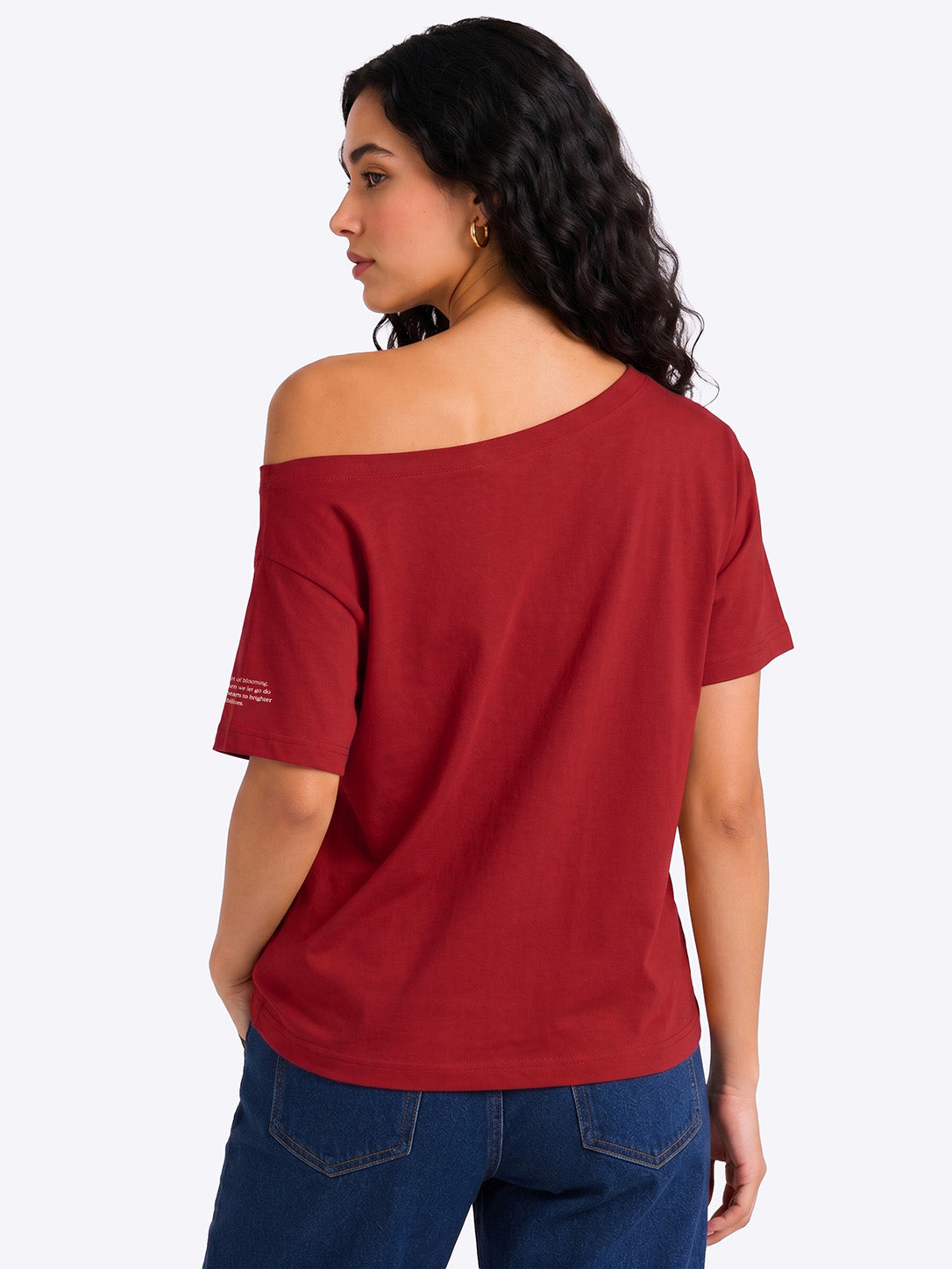 Let it Go Slash T-Shirt Maroon