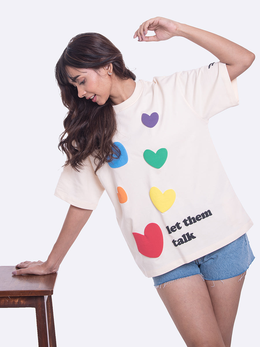 Let them Talk | 100% Cotton | Unisex | Oversized | Designed to