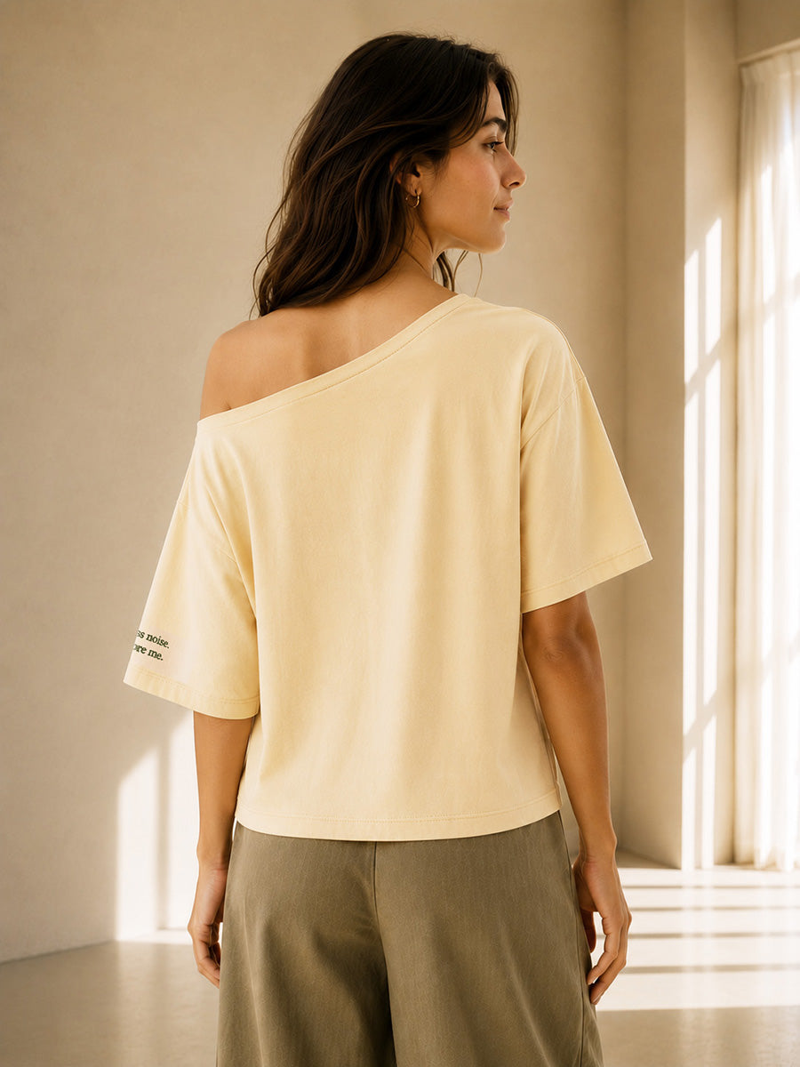 Unbecoming Slash Tee Butter Cream