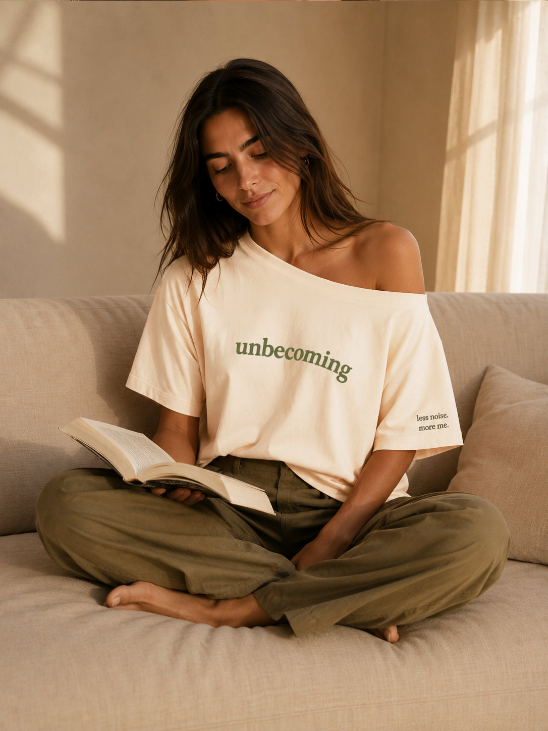 Unbecoming Slash Tee Butter Cream
