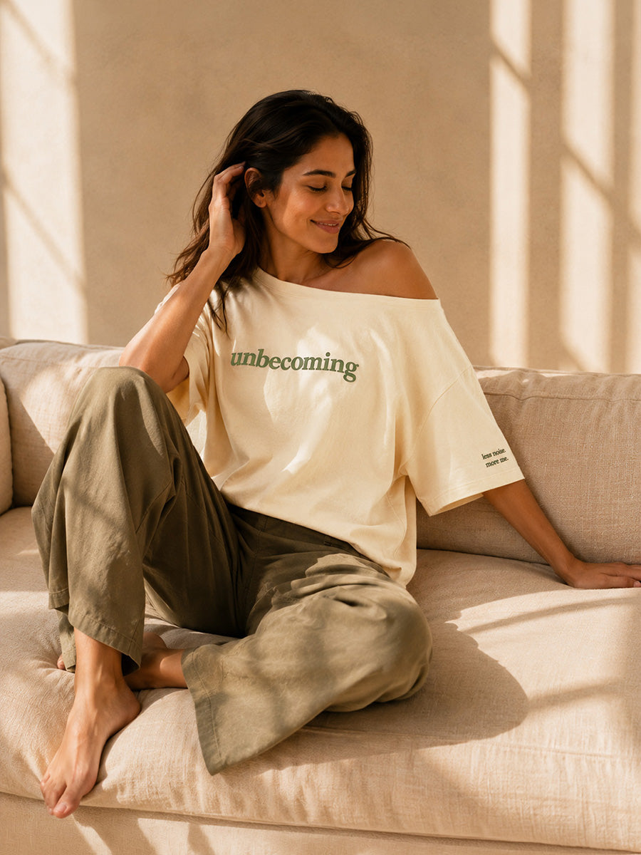 Unbecoming Slash Tee Butter Cream