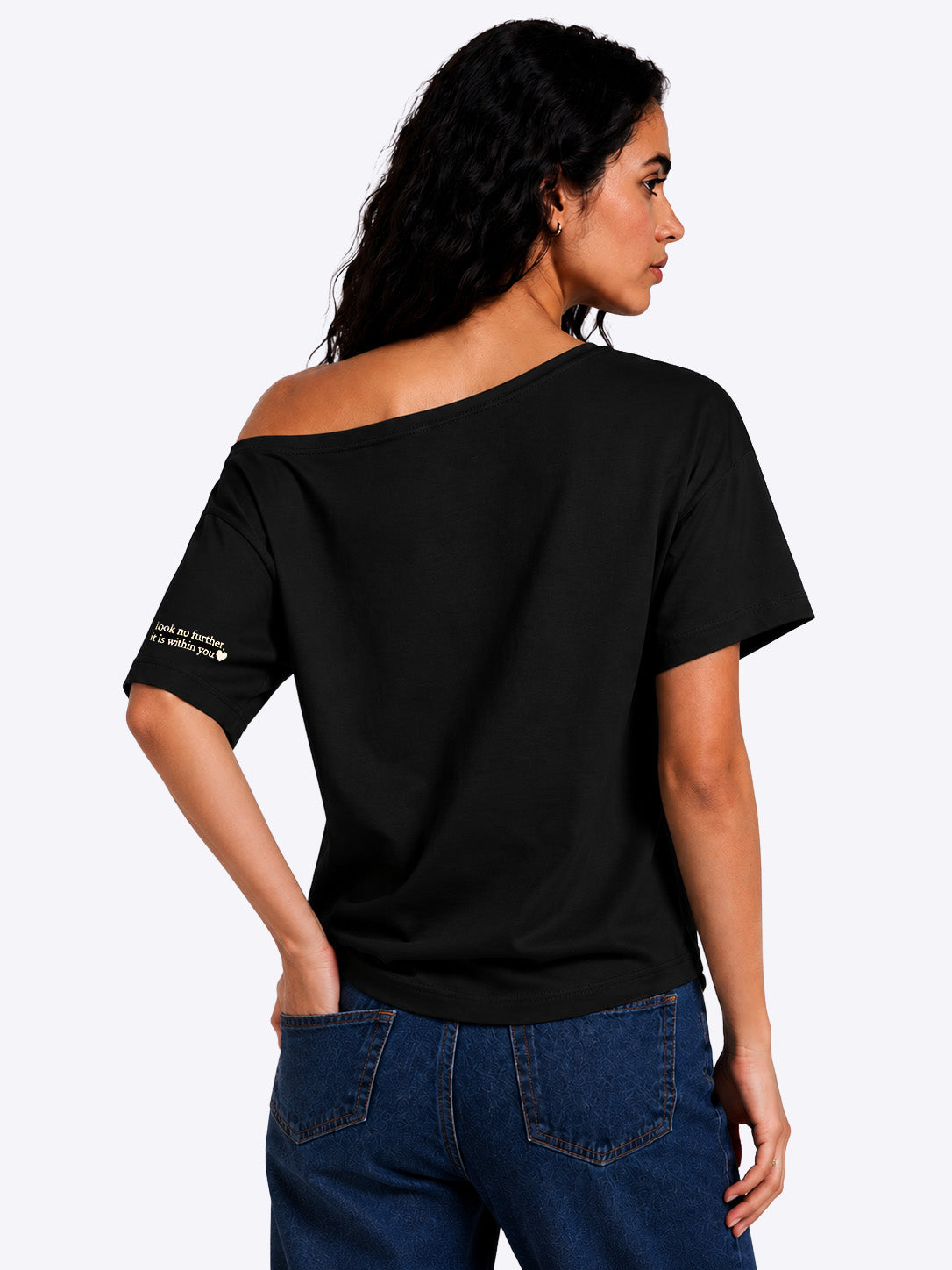 Happiness Slash T-shirt Black