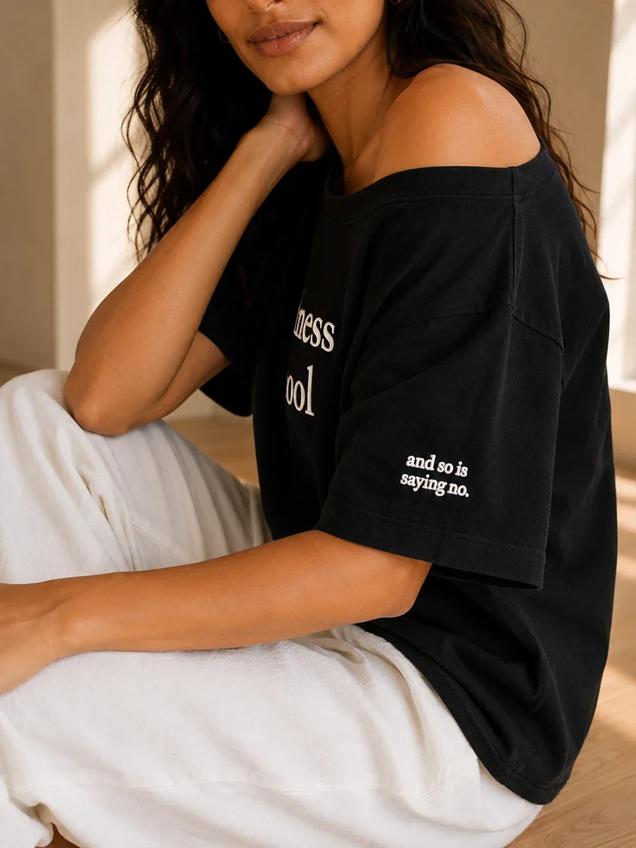 Kindness is Cool Slash T-shirt Black